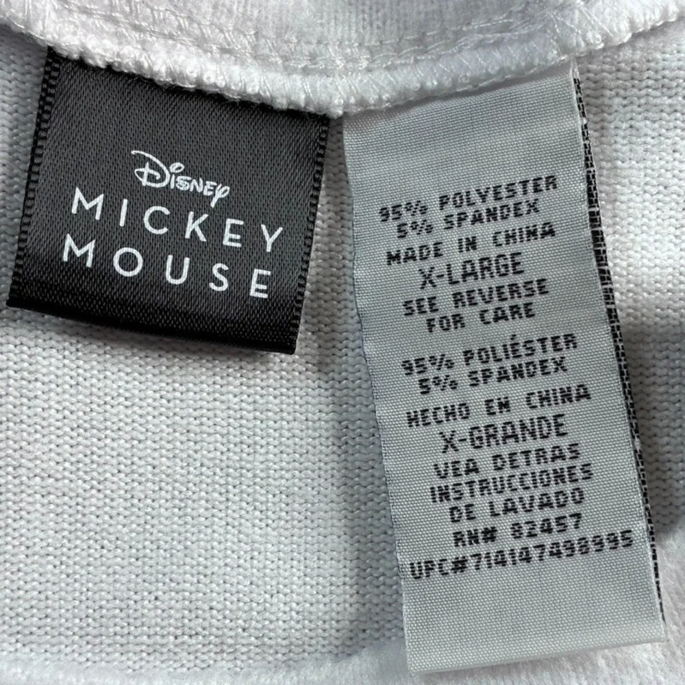 Disney The Original 1928 Mickey Mouse 2pc Pajama Set Size XL Black Red Stretch‎ - Picture 4 of 12